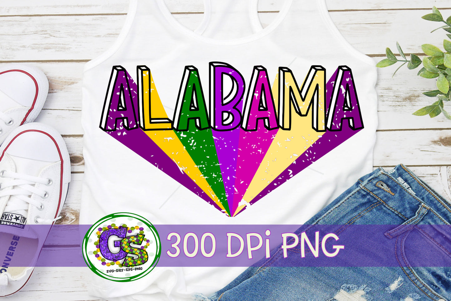 Alabama Mardi Gras PNG for Sublimation