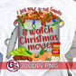 I Just Want To Eat Gumbo and Watch Christmas Movies PNG Sublimation