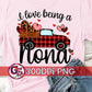 I Love Being A Nona Antique Truck Valentine's Day PNG for Sublimation