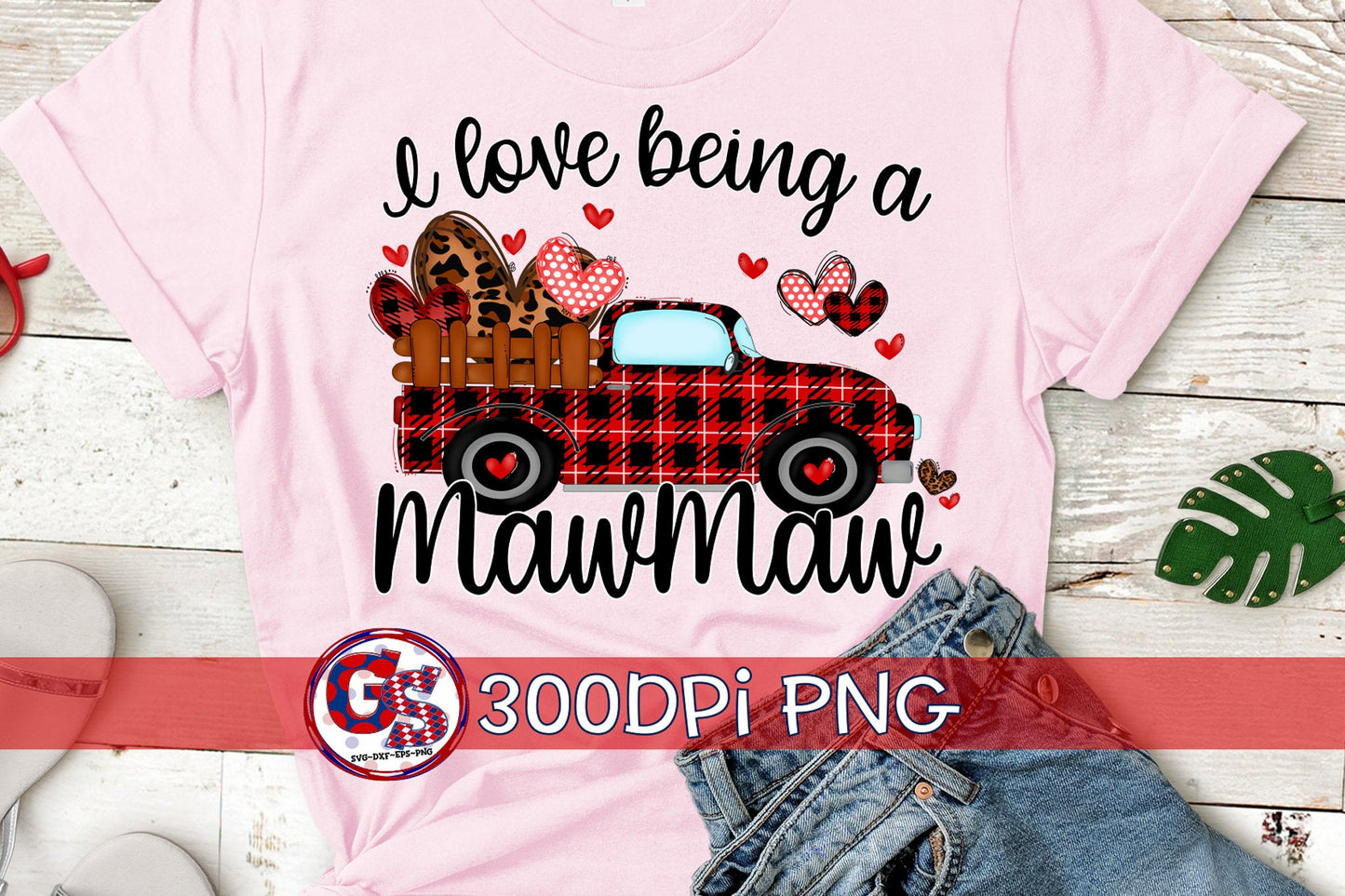 I Love Being A Mawmaw Antique Truck PNG for Sublimation