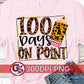 100 Days On Point PNG for Sublimation