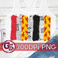 Crawfish & Newspaper Brush Strokes PNG Sublimation