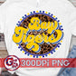 Bay Tigers Retro Medallion PNG for Sublimation