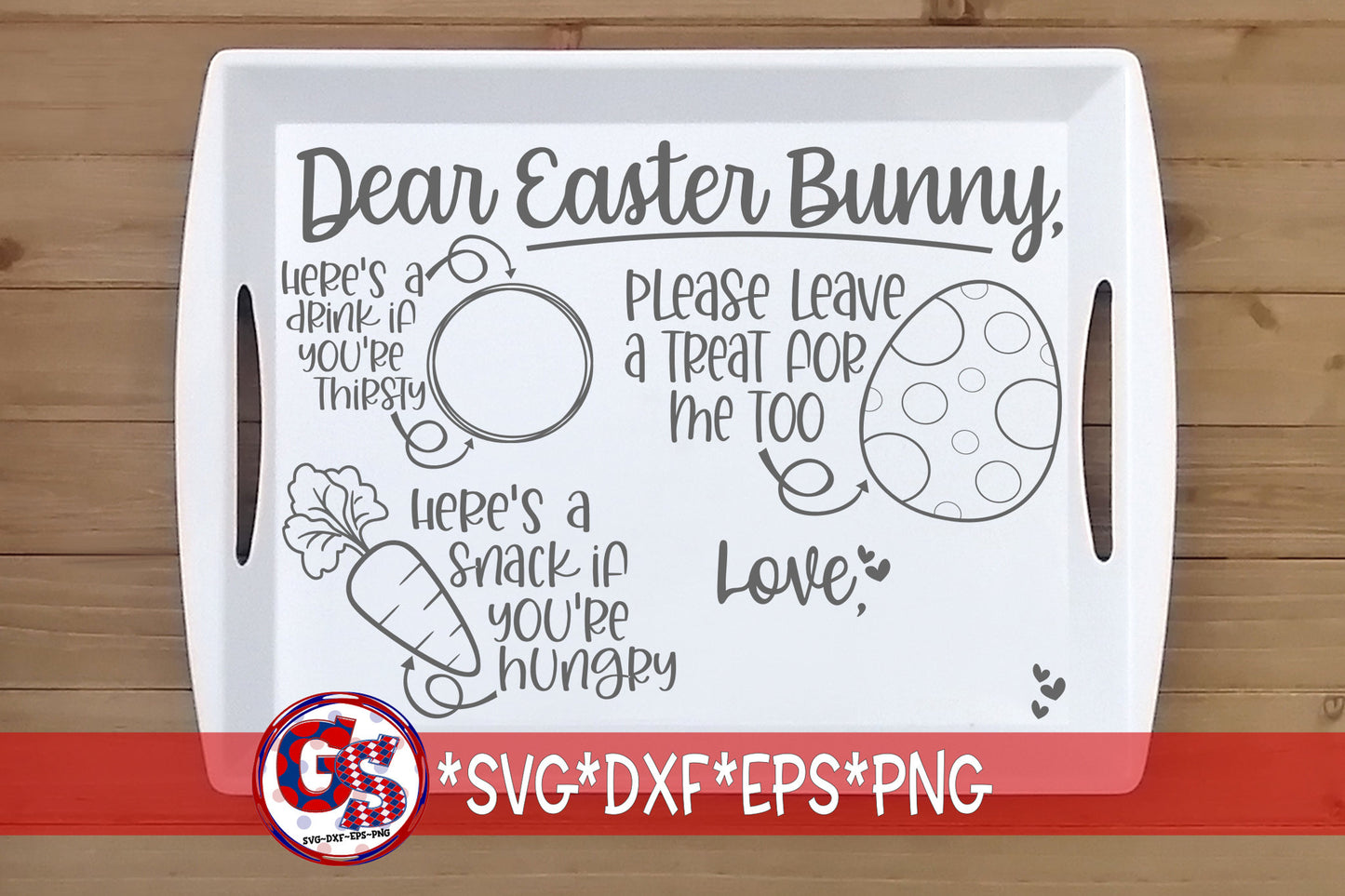 Easter Placemat SvG, DxF, EpS, PnG. Easter Tray SVG | Dear Easter Bunny SvG | SvG | Easter DxF | Easter EpS | Instant Download Cut Files.