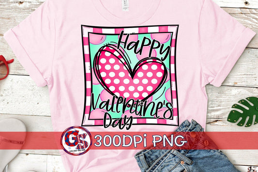 Happy Valentine's Day PNG for Sublimation