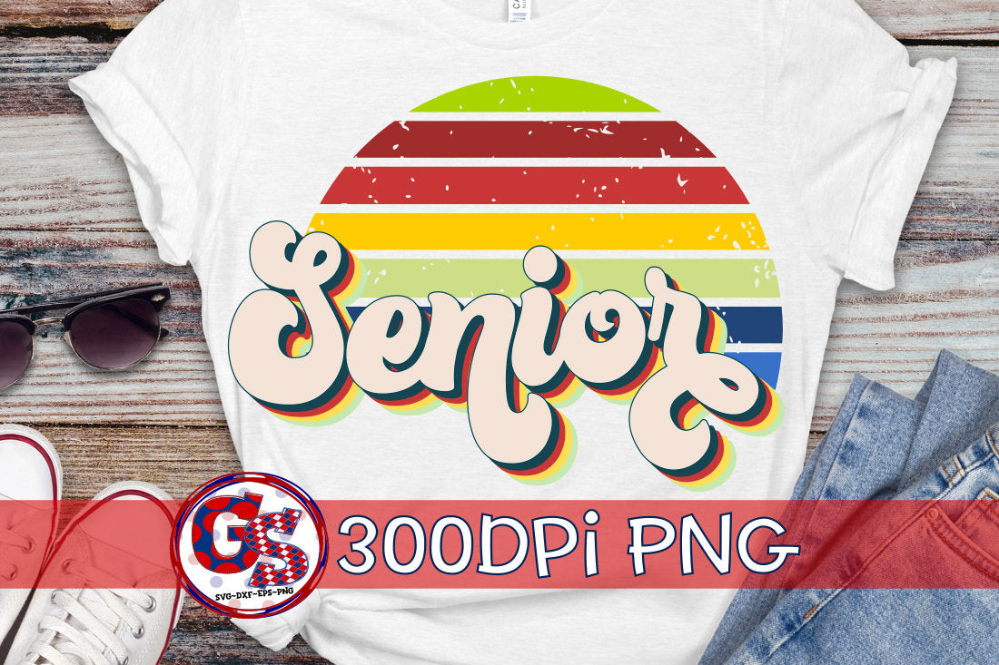 Retro Senior PNG Sublimation