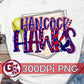 Hancock Hawks Softball Word Art PNG for Sublimation