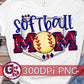 Softball Mom Homeplate PNG Sublimation