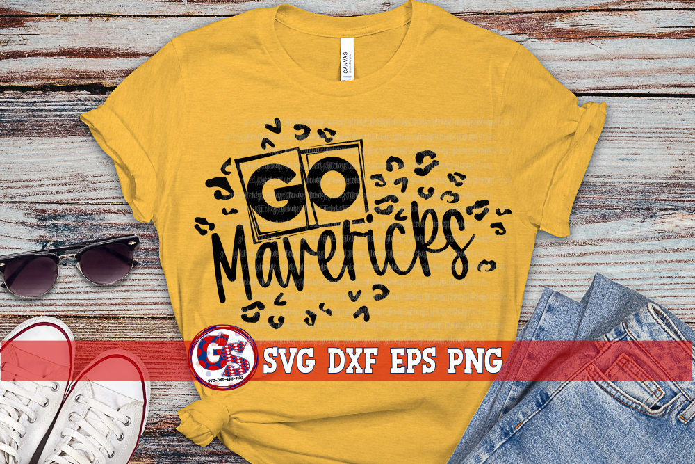 Go Mavericks Leopard Print SVG DXF EPS PNG