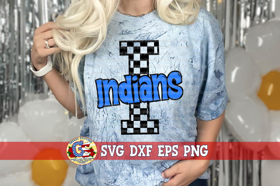 Indians Checker SVG DXF EPS PNG