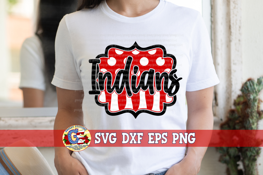 Indians Frame SVG DXF EPS PNG