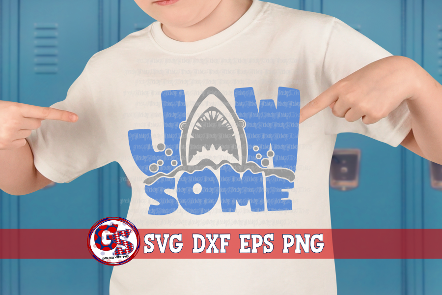 JawSome Shark SVG DXF EPS PNG