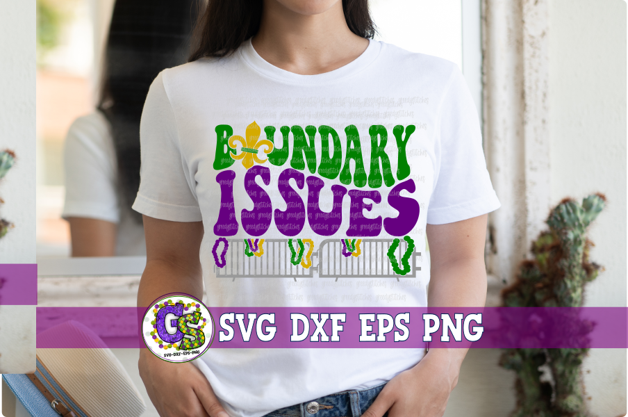 Mardi Gras Boundary Issues SVG DXF EPS PNG