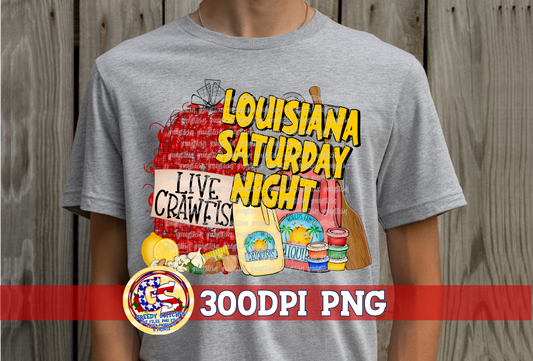 Louisiana Saturday Night PNG | Crawfish and Daiquiris PNG