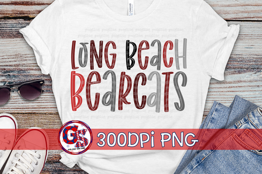 Long Beach Bearcats PNG Sublimation