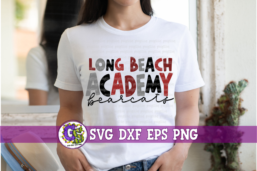 Long Beach Academy Bearcats SVG DXF EPS PNG