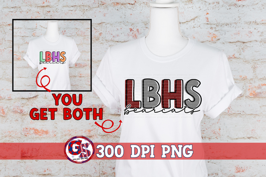 Long Beach Bearcats PNG Sublimation