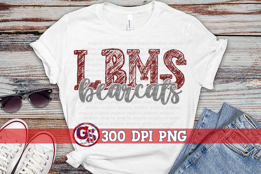 LBMS Long Beach Bearcats PNG Sublimation