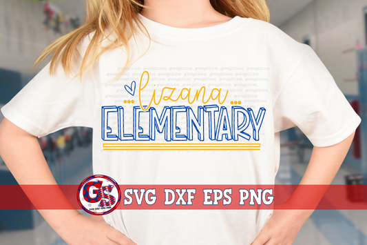 Lizana Elementary SVG DXF EPS PNG