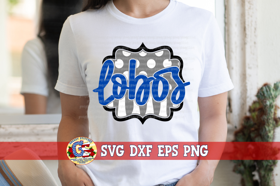 Lobos Frame SVG DXF EPS PNG