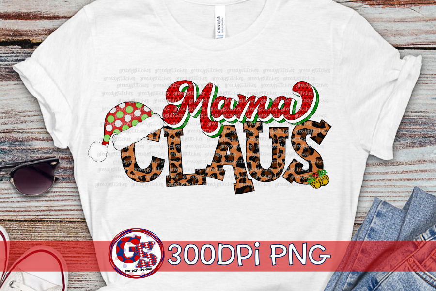 Mama Claus PNG for Sublimation