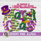 Mardi Gras Alpha Set PNG