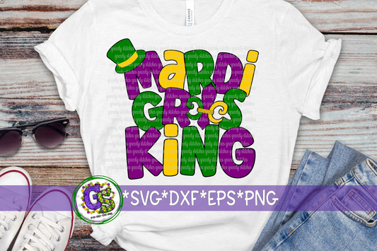 Mardi Gras King SVG DXF EPS PNG