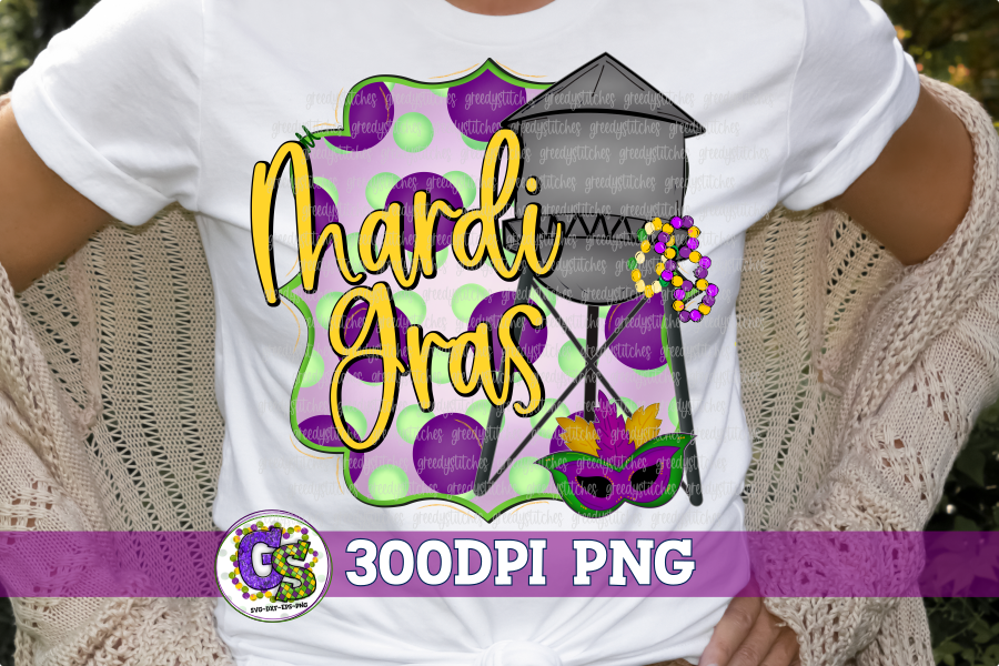 Mardi Gras Water Tower PNG