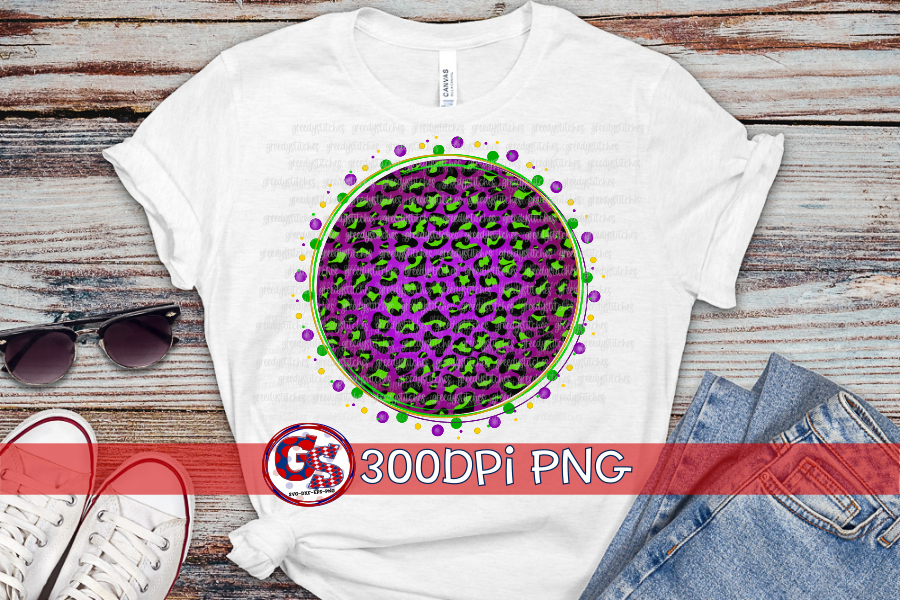 Mardi Gras Scatter Medallion PNG Bundle for Sublimation