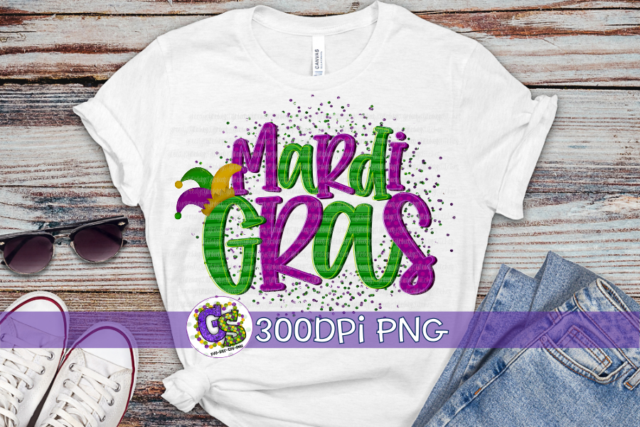 Mardi Gras PNG for Sublimation