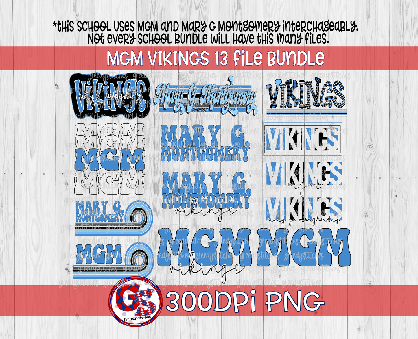 MGM Vikings PNG Bundle for Sublimation