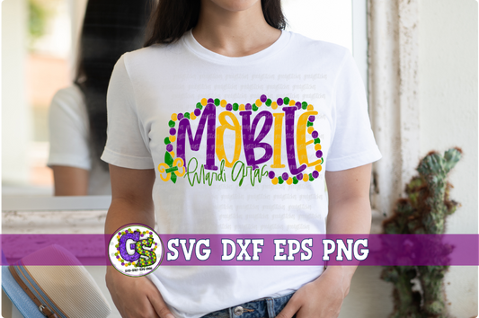 Mobile Mardi Gras SVG DXF EPS PNG