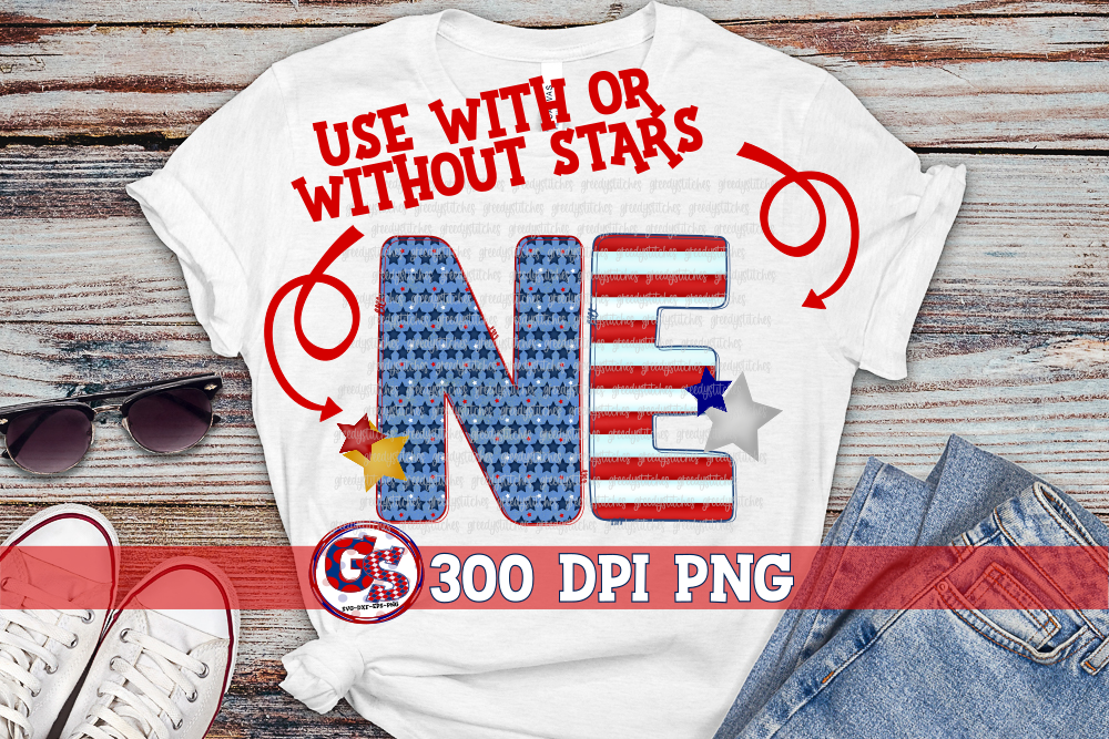 Patriotic Nebraska NE  PNG for Sublimation