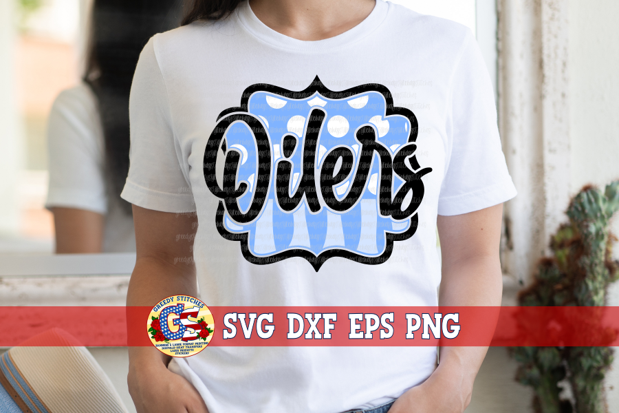 Oilers Frame SVG DXF EPS PNG