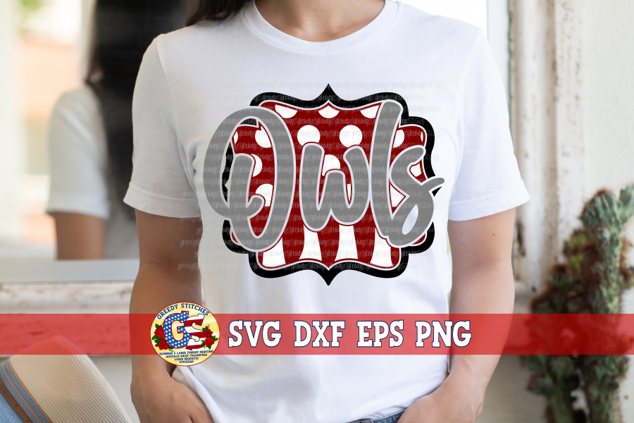 Owls Frame SVG DXF EPS PNG