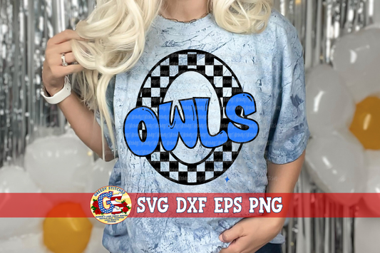 Owls Checker SVG DXF EPS PNG