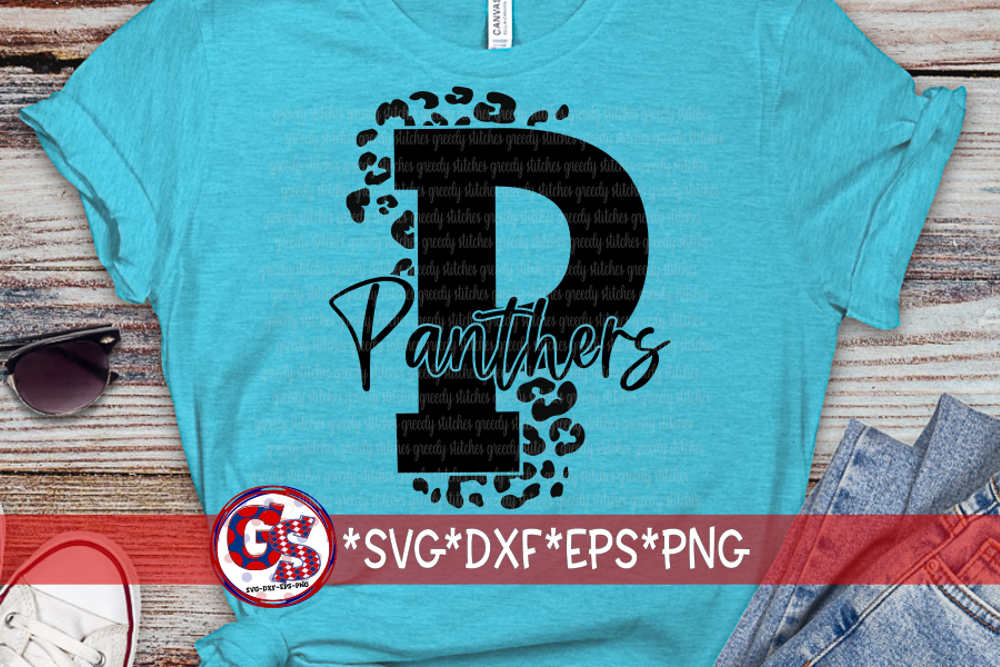 Panthers P SVG DXF EPS PNG