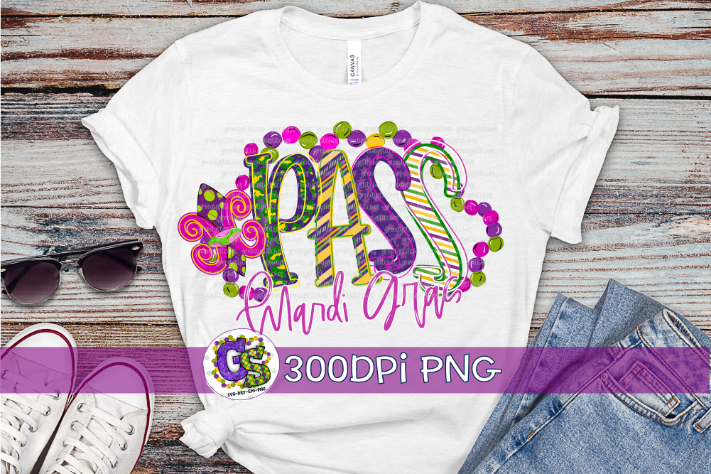Pass Christian Mardi Gras PNG for Sublimation