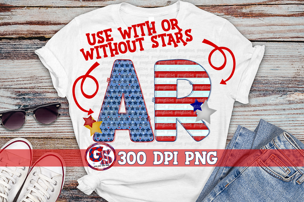 Patriotic Arkansas PNG for Sublimation