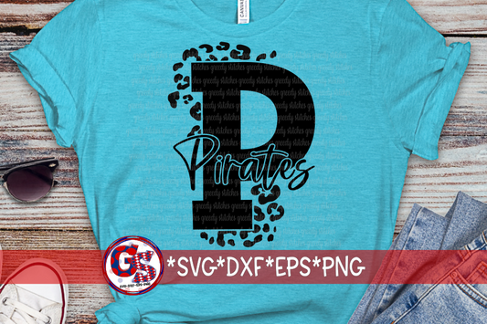 Pirates P SVG DXF EPS PNG