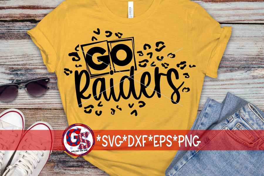 Go Raiders Leopard Print SVG DXF EPS PNG