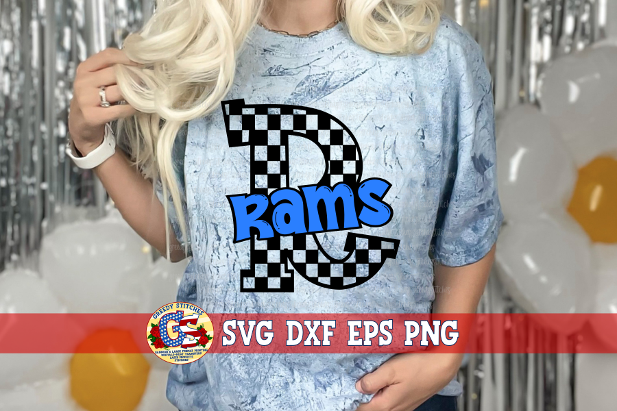 Rams Checker SVG DXF EPS PNG