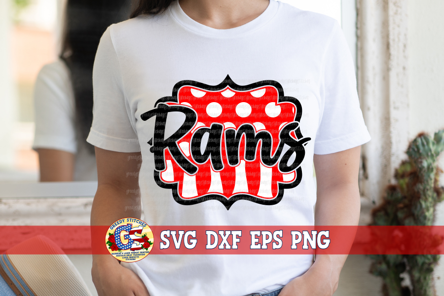 Rams Frame SVG DXF EPS PNG