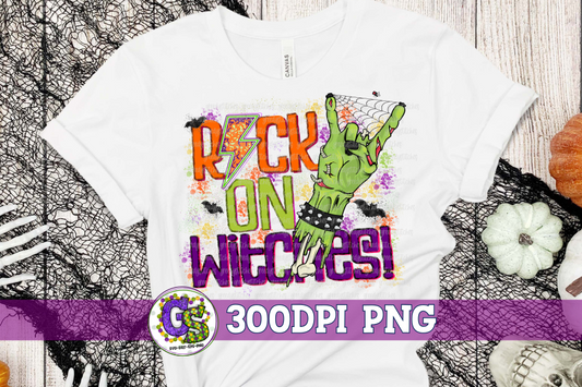 Rock On Witches PNG for Sublimation