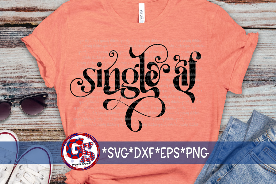 Single AF SVG DXF EPS PNG