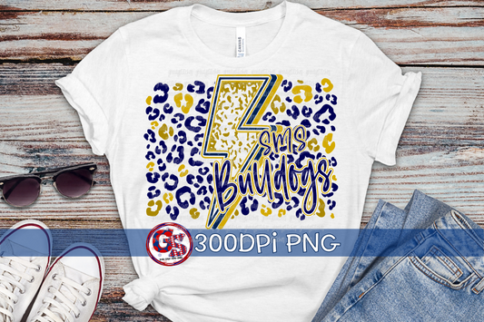 SMS Bulldogs Lightning Bolt PNG for Sublimation