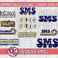 SMS Bulldogs PNG Bundle for Sublimation