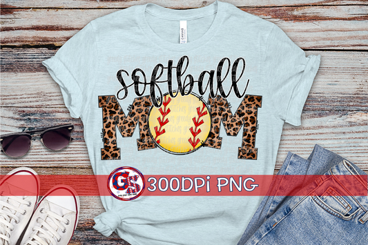 Softball Mom PNG Sublimation