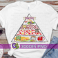 Cajun/Southern Food Pyramid PNG Sublimation