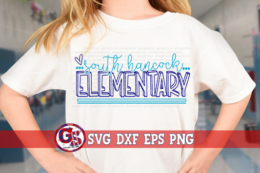 South Hancock Elementary SVG DXF EPS PNG